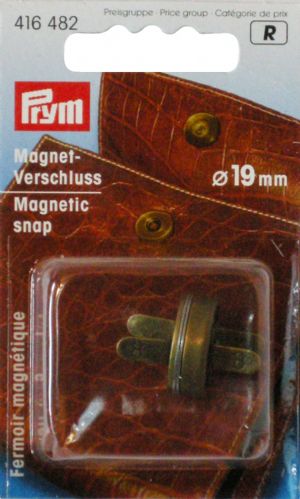 CIERRE IMANTADO ORO VJ. 19MM PRYM(Min. 3 Uds) - Image 2